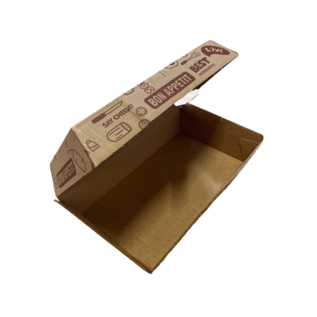 Kraft Sandwich Box 200pcs / Recyclable