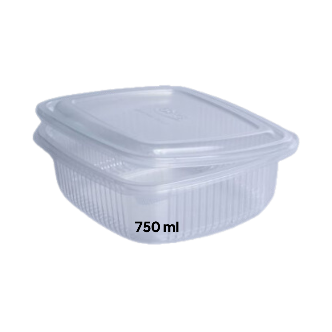 50 Plastic Food Trays 750ml