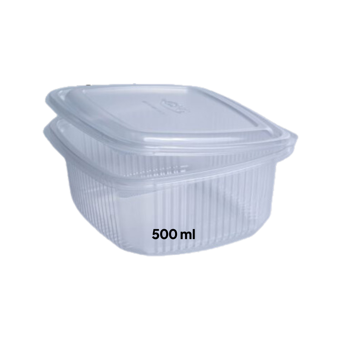 50 Plastic Food Trays 500ml
